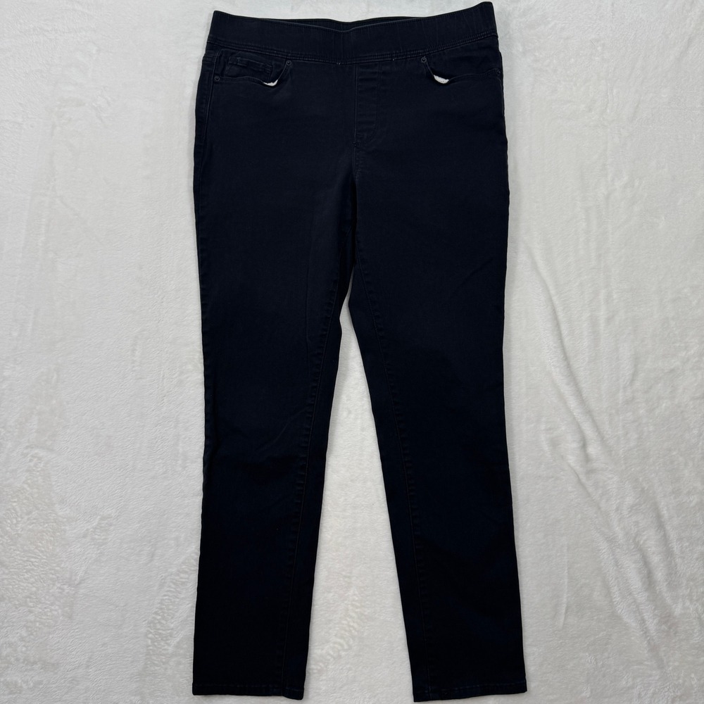 Levi's Jeans Womens 12 Black Pull-On Skinny Mid-Rise Stretch Denim Pants